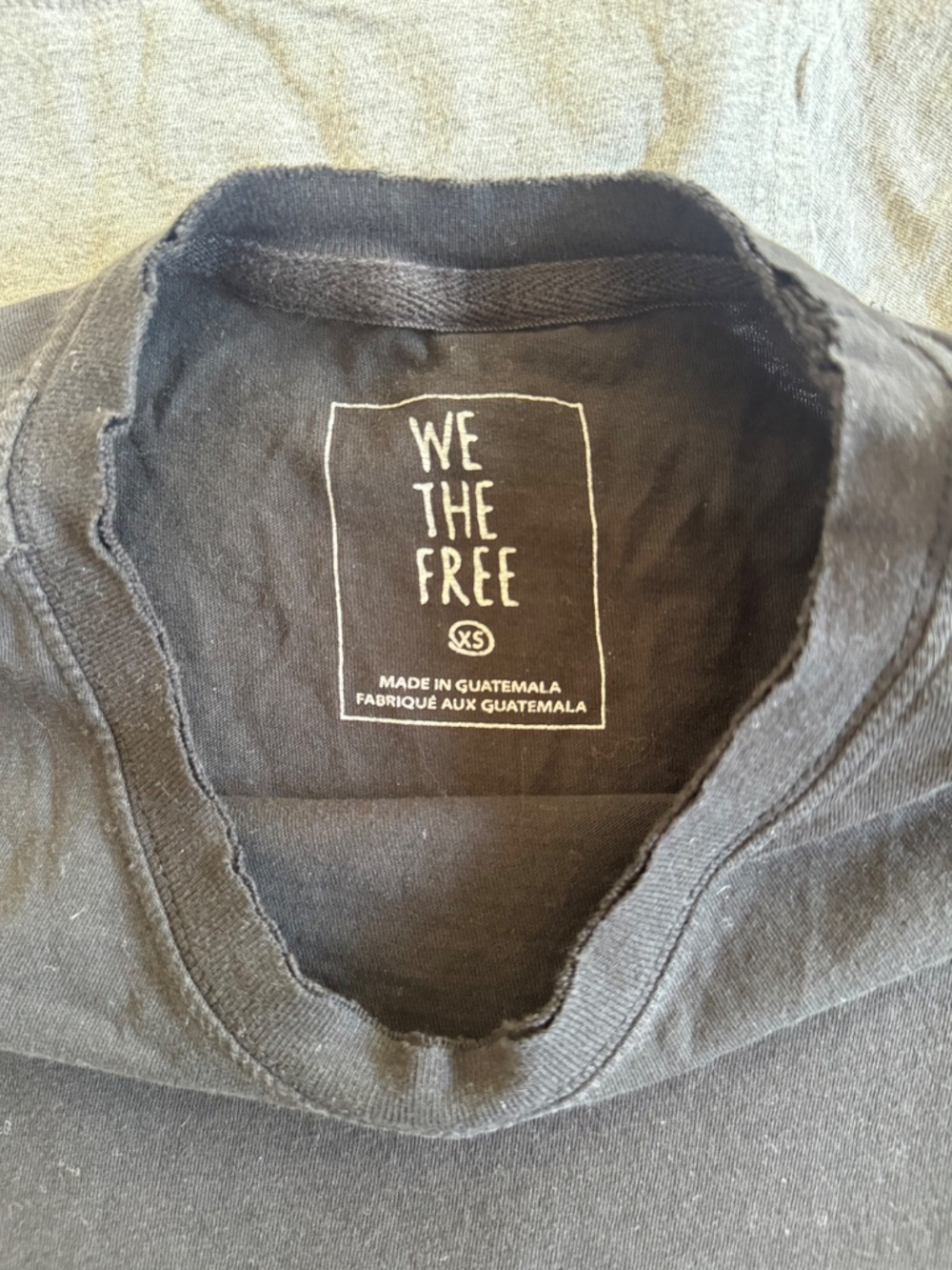 Free People We The Free Perfect Tee Bundle 3 Crop Tops Black Gray White - Picture 7 of 11
